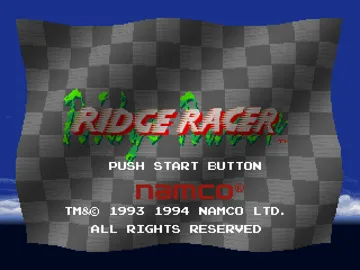 Ridge Racer (US) screen shot title